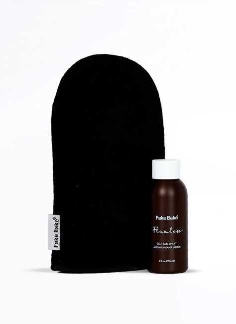 Fake Bake® Travel Tan & Go Flawless - samoopalacz w płynie z rękawicą do aplikacji o wartości 39zł w zestawie GRATIS! (90ml)