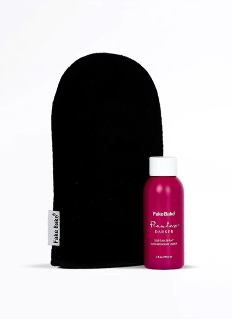 Fake Bake® Tan & Go Flawless Darker - samoopalacz w płynie z rękawicą do aplikacji o wartości 39zł w zestawie GRATIS! (90ml)