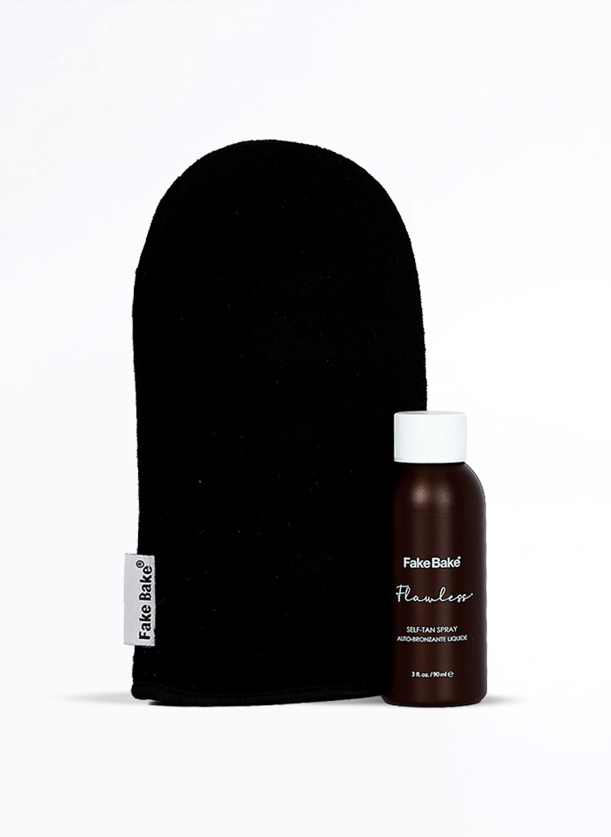 Fake Bake® Travel Tan & Go Flawless - samoopalacz w płynie z rękawicą do aplikacji o wartości 39zł w zestawie GRATIS! (90ml)